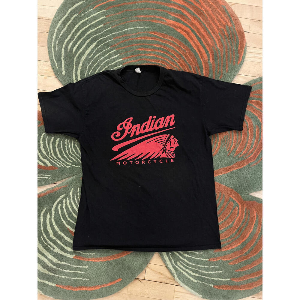 Indian Motorcycle Black Graphic T-Shirt M / Women's XL